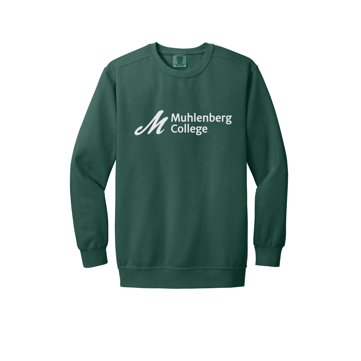 muhlenberg-premium-comfort-crewneck-dtf-front-1566-bluespruce-flat-front