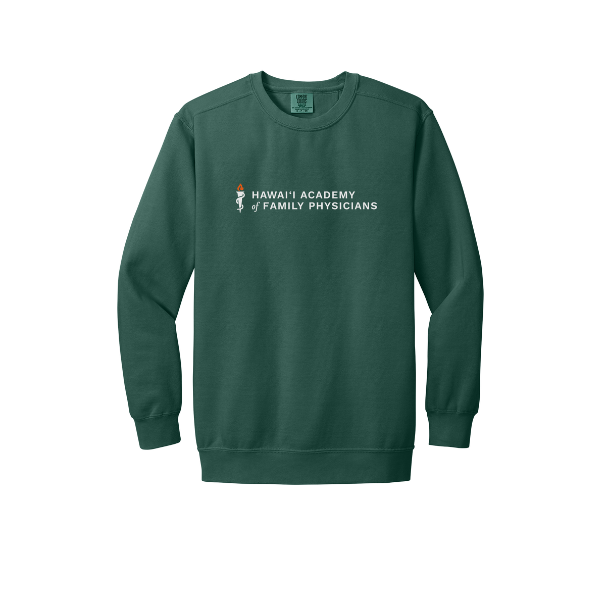 hafp-premium-clinic-comfort-crewneck-dtf-front-1566-bluespruce-flat-front