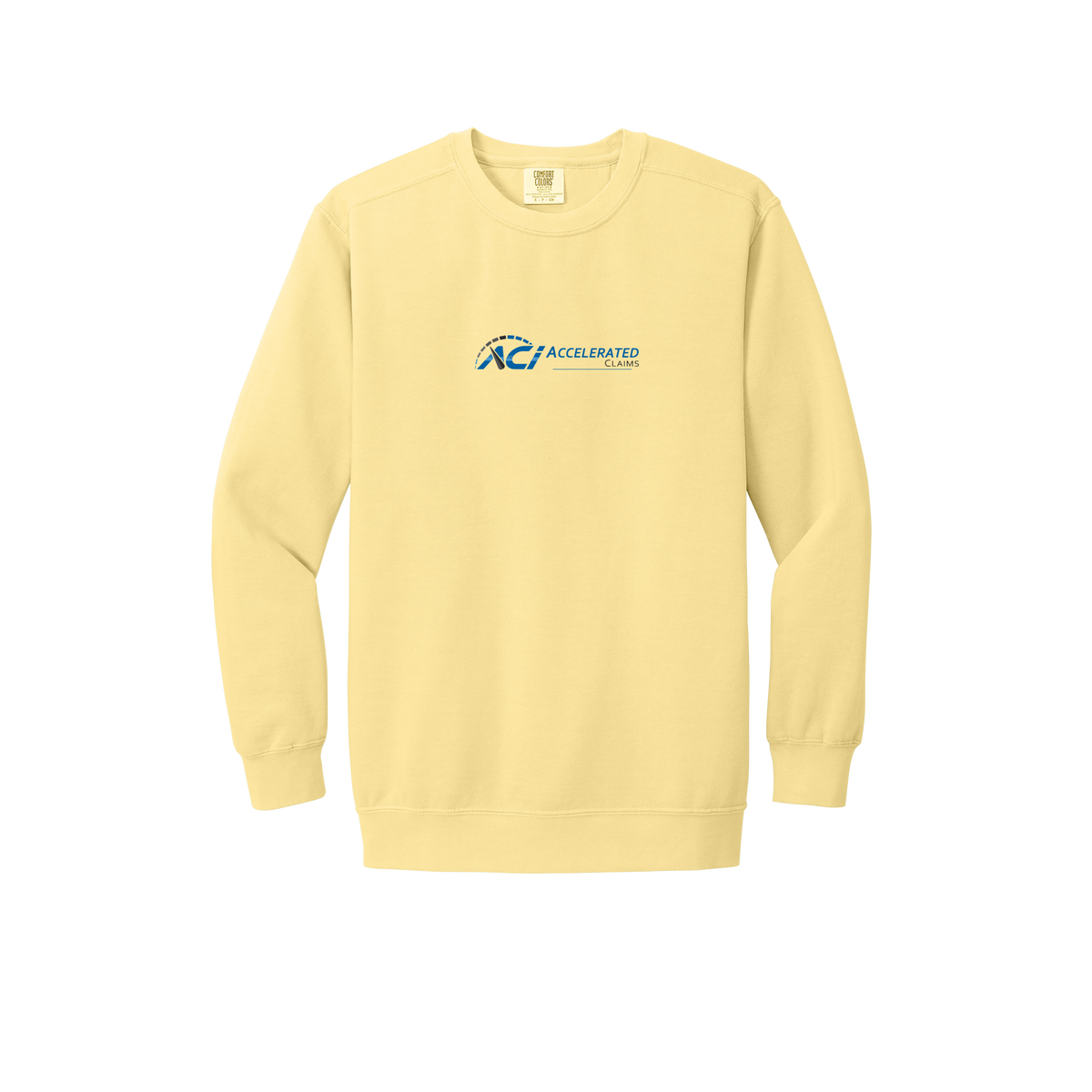 accelclaims-premium-comfort-crewneck-dtf-front-1566-butter-flat-front