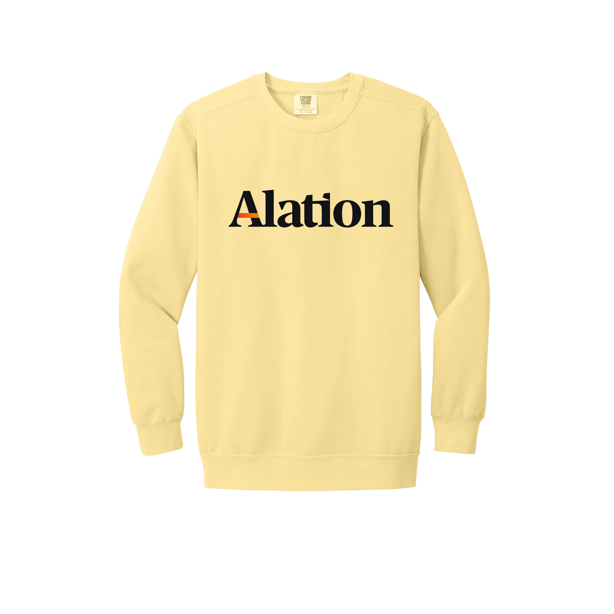 alation-premium-comfort-crewneck-dtf-front-1566-butter-flat-front