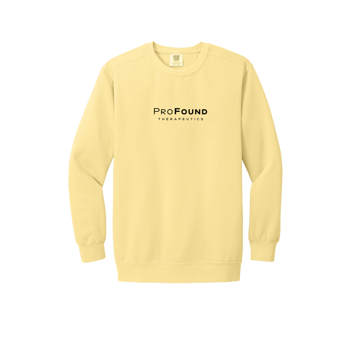 profoundtx-premium-comfort-crewneck-dtf-front-1566-butter-flat-front