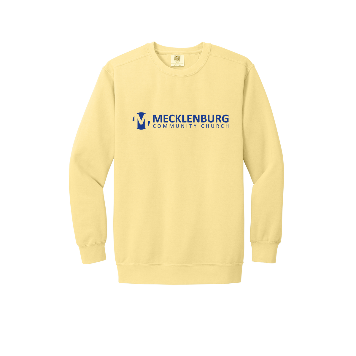 mecklenburg-premium-comfort-crewneck-dtf-front-1566-butter-flat-front