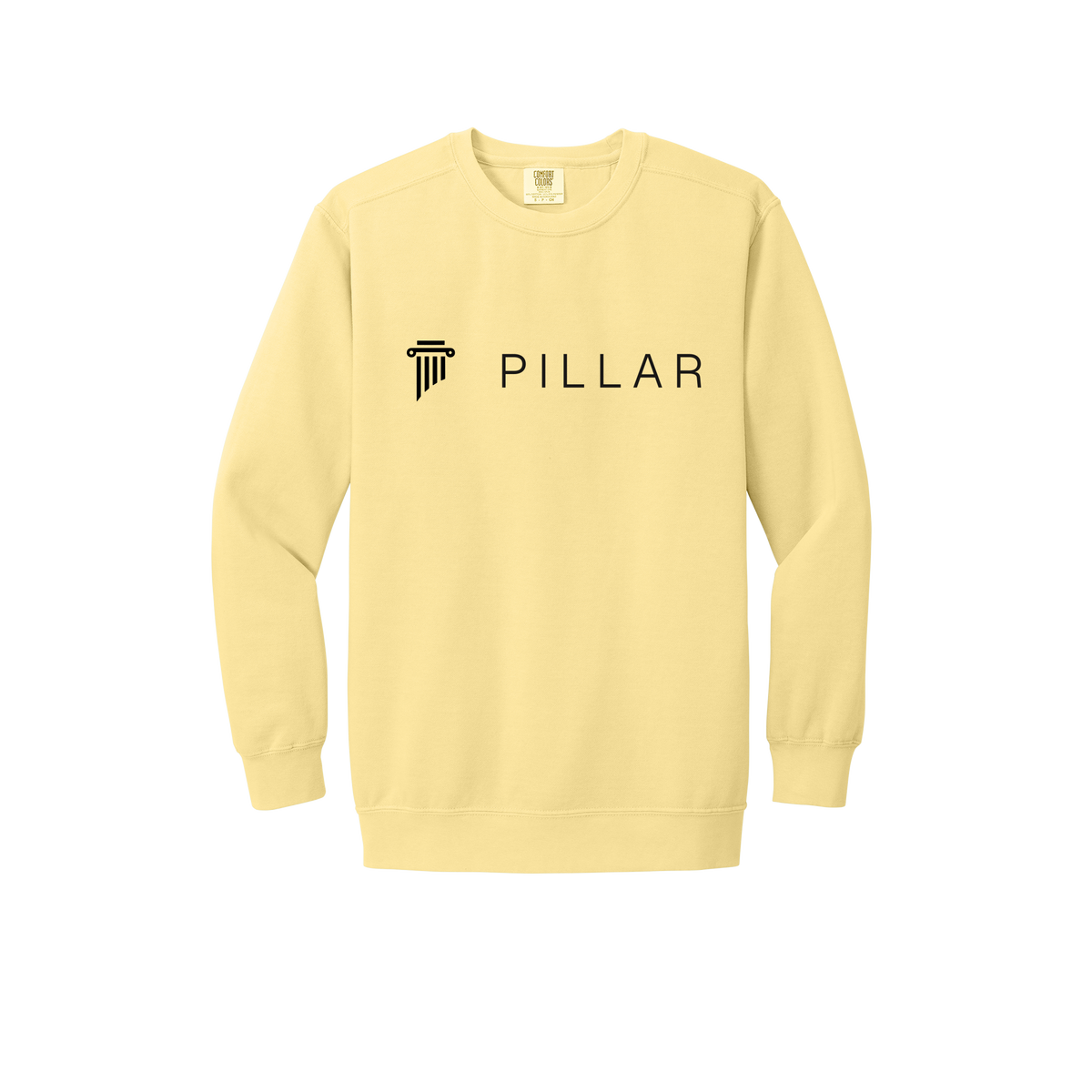 pillar-premium-comfort-crewneck-dtf-front-1566-butter-flat-front