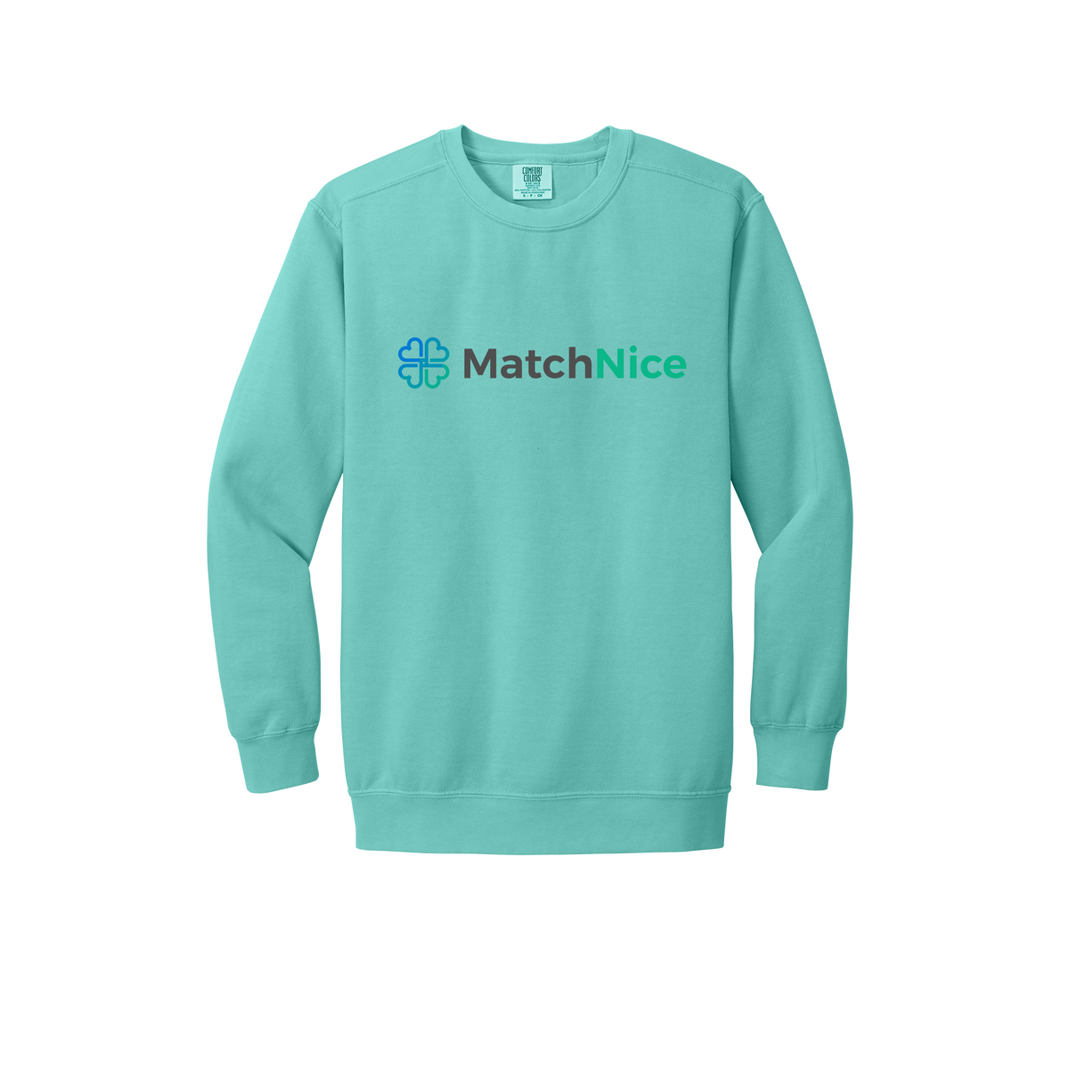matchnice-premium-comfort-crewneck-dtf-front-1566-chalkymint-flat-front