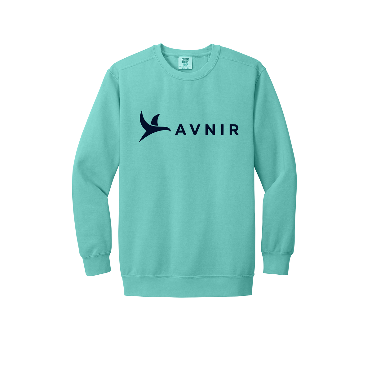 avnir-premium-comfort-crewneck-dtf-front-1566-chalkymint-flat-front