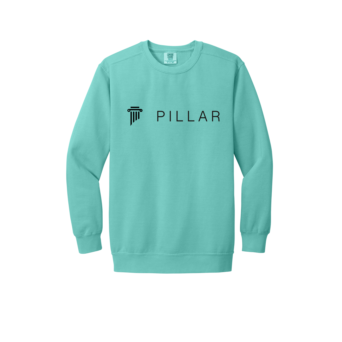 pillar-premium-comfort-crewneck-dtf-front-1566-chalkymint-flat-front