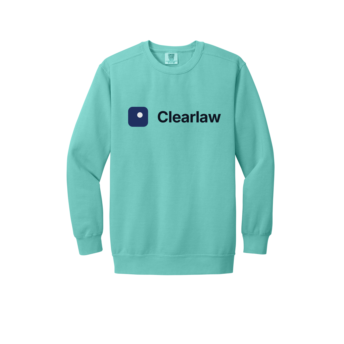 clearlaw-premium-comfort-crewneck-dtf-front-1566-chalkymint-flat-front