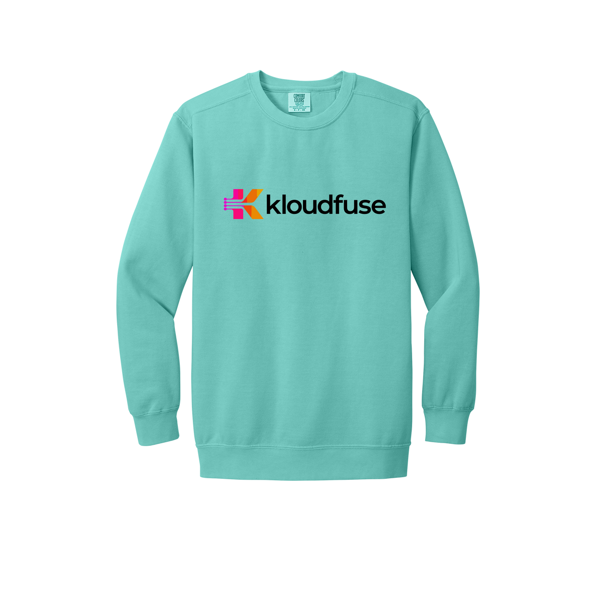 kloudfuse-premium-comfort-crewneck-dtf-front-1566-chalkymint-flat-front