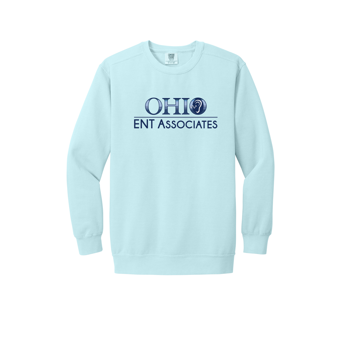 ohioentaudiology-premium-clinic-comfort-crewneck-dtf-front-1566-chambray-flat-front