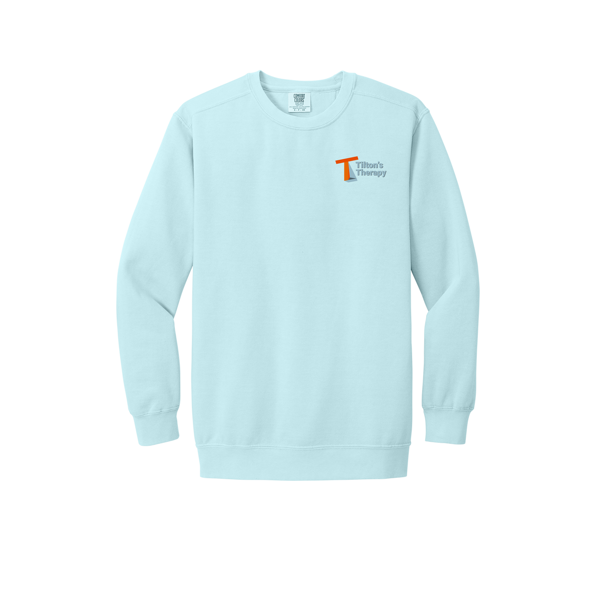 tiltonstherapy-premium-comfort-crewneck-dtf-leftchest-1566-chambray-flat-front