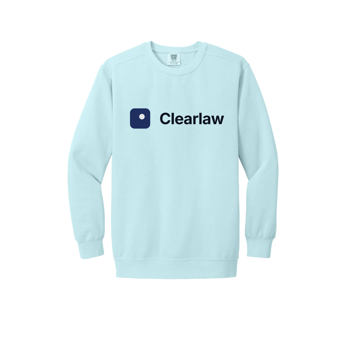 clearlaw-premium-comfort-crewneck-dtf-front-1566-chambray-flat-front