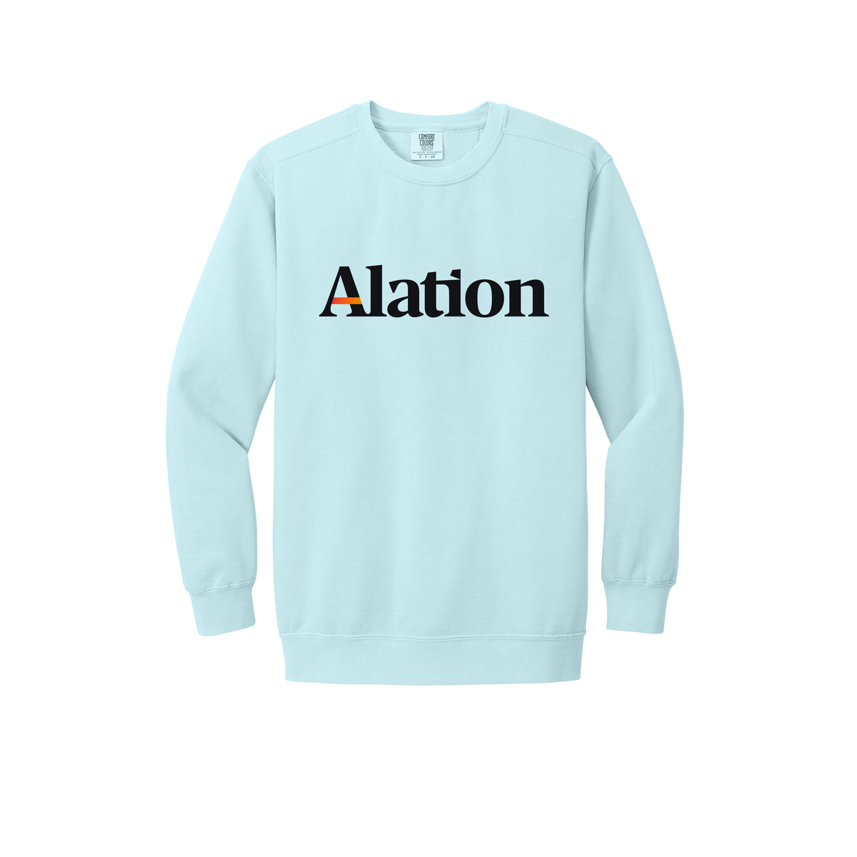 alation-premium-comfort-crewneck-dtf-front-1566-chambray-flat-front