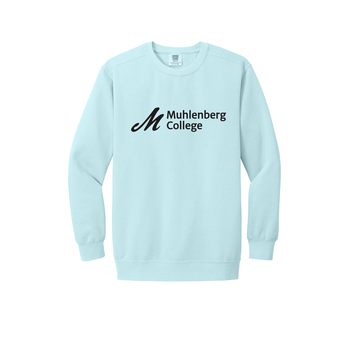 muhlenberg-premium-comfort-crewneck-dtf-front-1566-chambray-flat-front