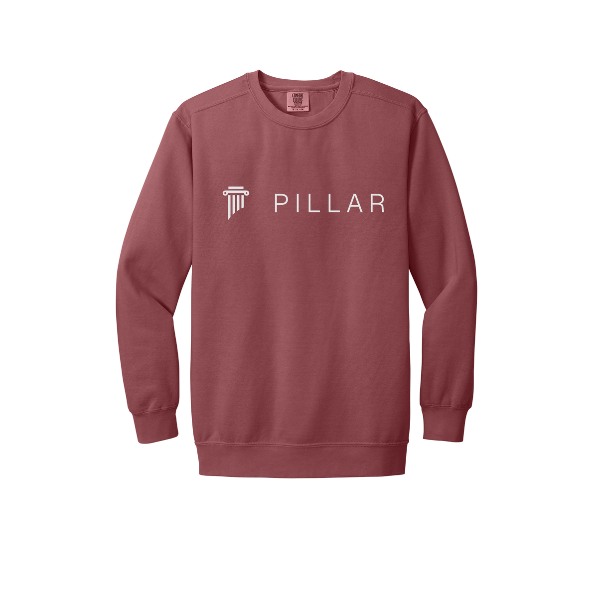 pillar-premium-comfort-crewneck-dtf-front-1566-crimson-flat-front
