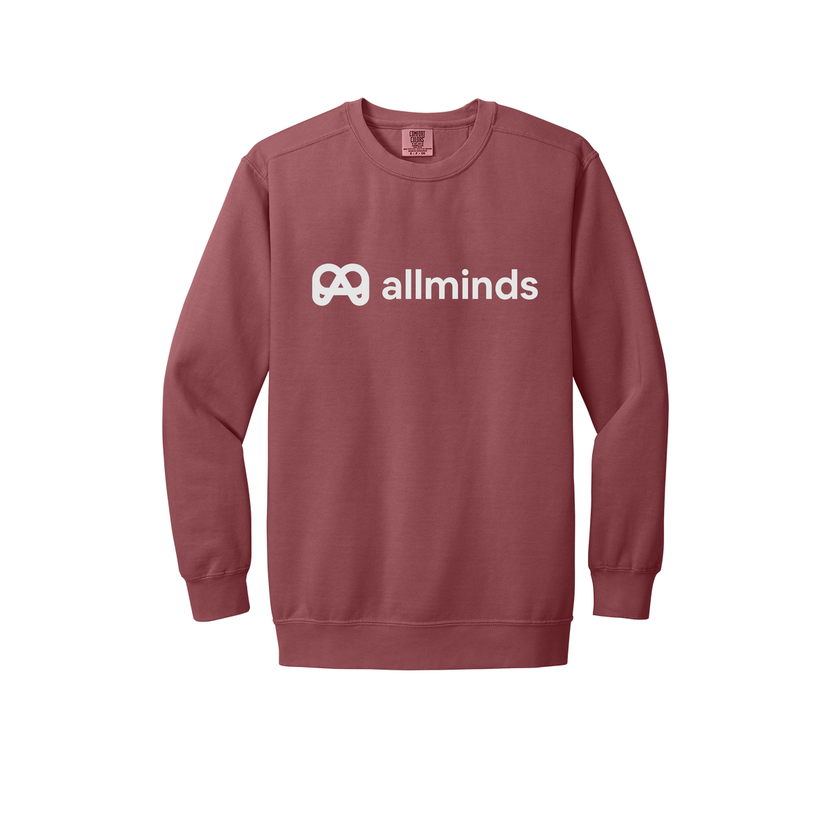 getallminds-premium-comfort-crewneck-dtf-front-1566-crimson-flat-front