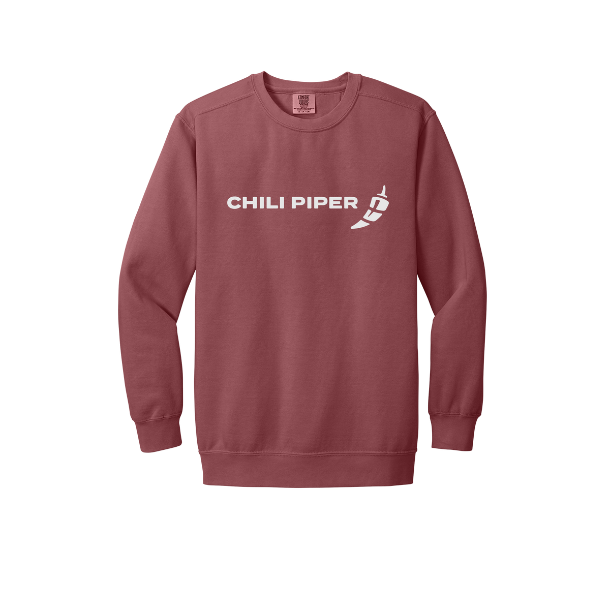 chilipiper-premium-comfort-crewneck-dtf-front-1566-crimson-flat-front