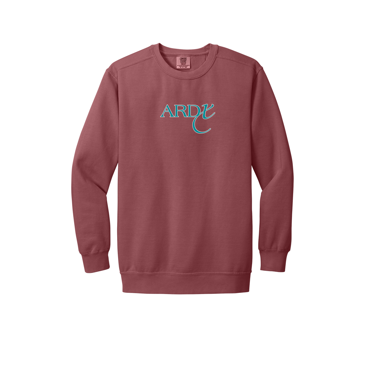 ardx-premium-comfort-crewneck-dtf-front-1566-crimson-flat-front
