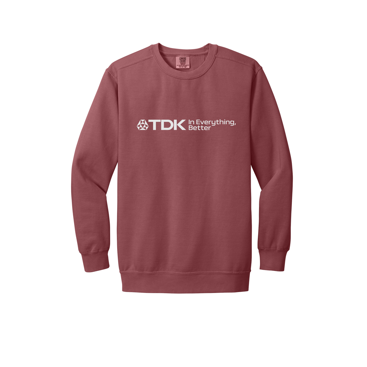 tdk-premium-comfort-crewneck-dtf-front-1566-crimson-flat-front