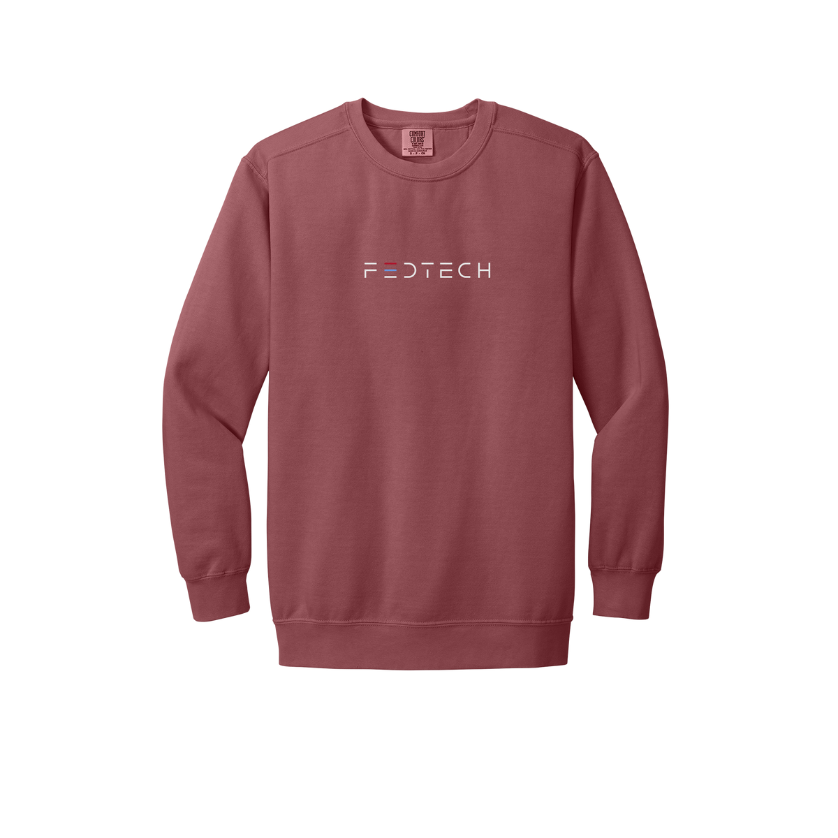 fedtech-premium-comfort-crewneck-dtf-front-1566-crimson-flat-front