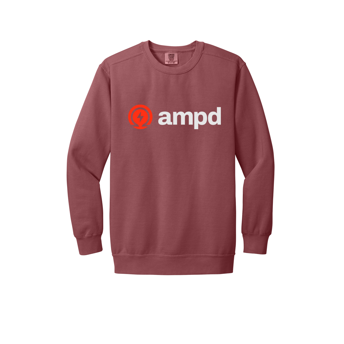 ampd-premium-comfort-crewneck-dtf-front-1566-crimson-flat-front