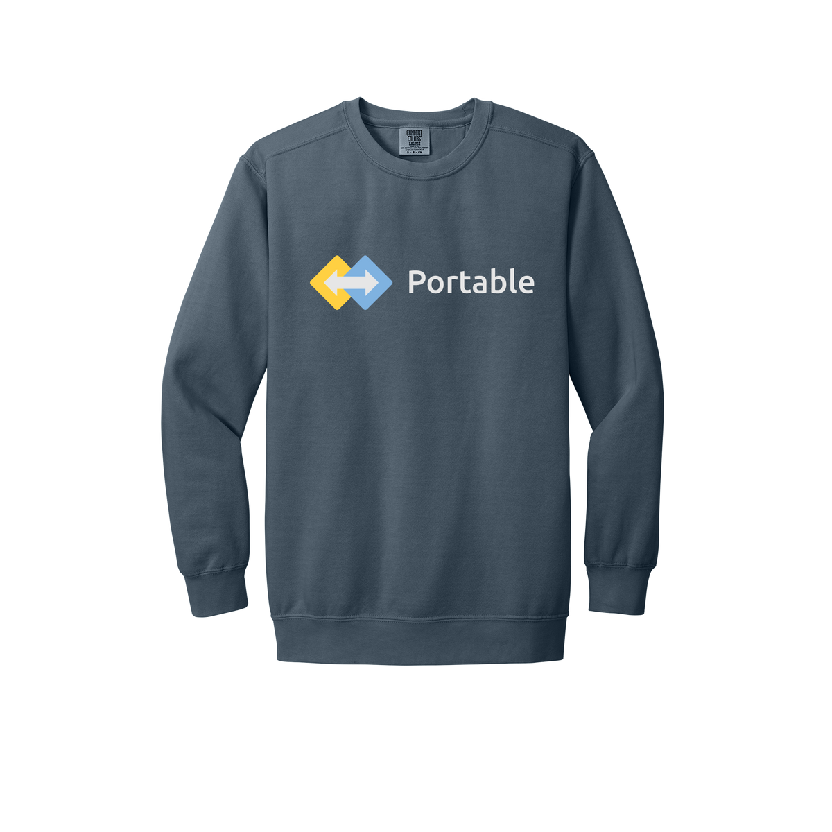 portable-premium-comfort-crewneck-dtf-front-1566-denim-flat-front