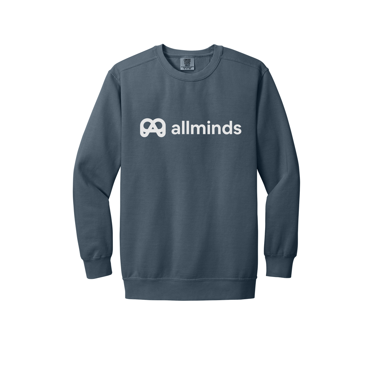 getallminds-premium-comfort-crewneck-dtf-front-1566-denim-flat-front