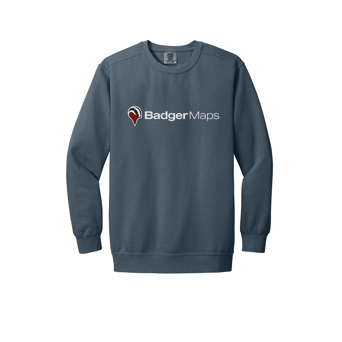 badgermapping-premium-comfort-crewneck-dtf-front-1566-denim-flat-front