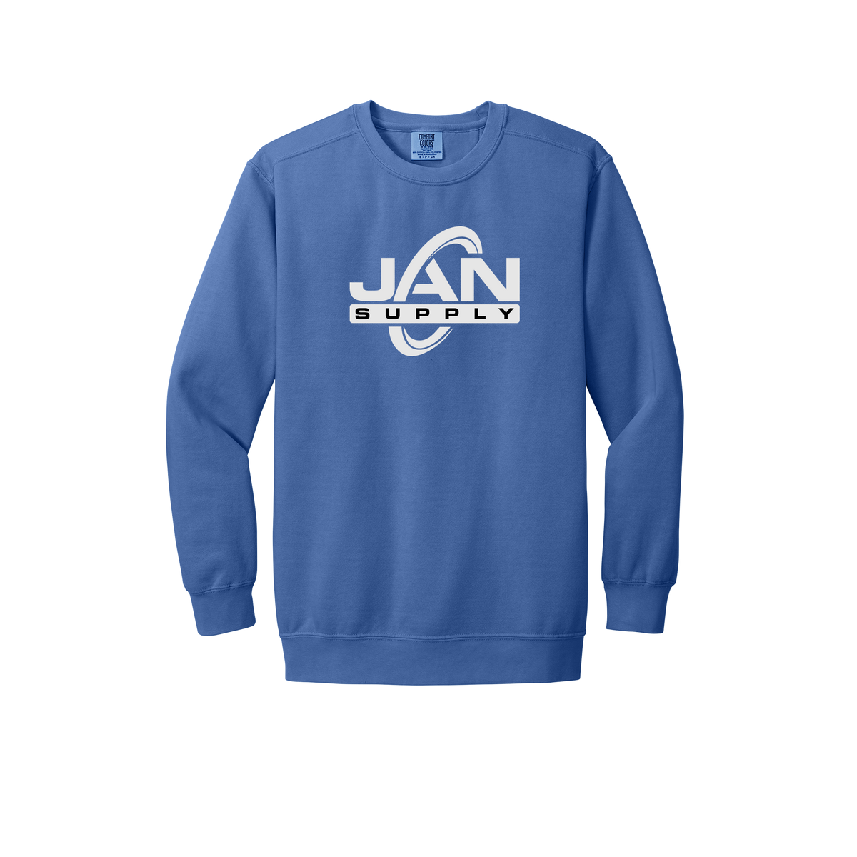 jan-pro-premium-comfort-crewneck-dtf-front-1566-floblue-flat-front