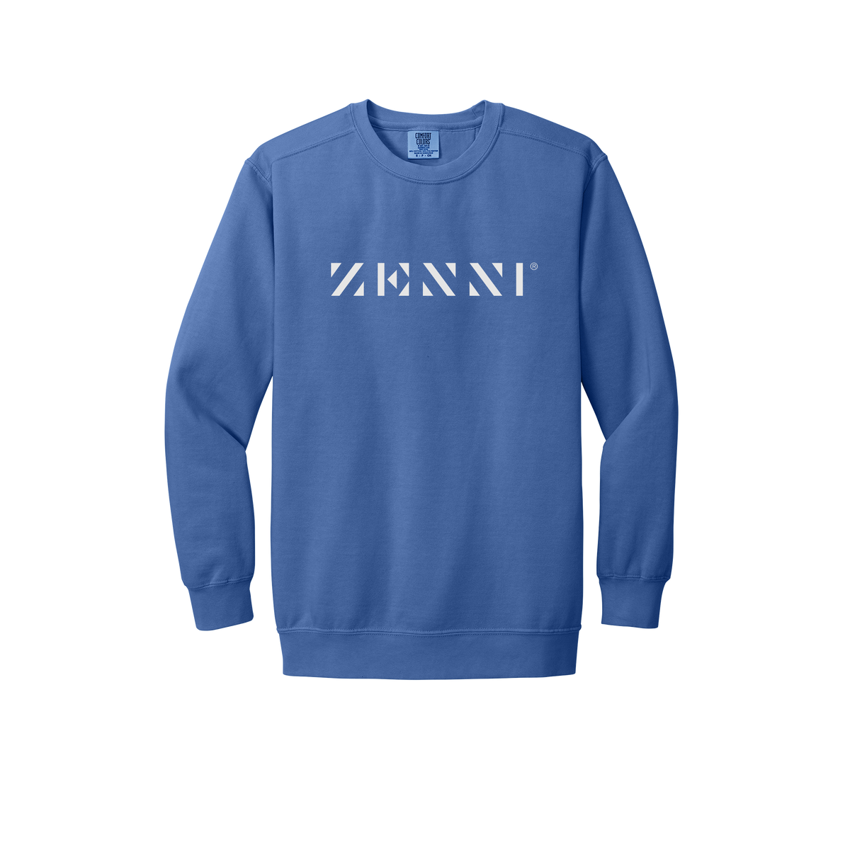 zennioptical-premium-clinic-comfort-crewneck-dtf-front-1566-floblue-flat-front