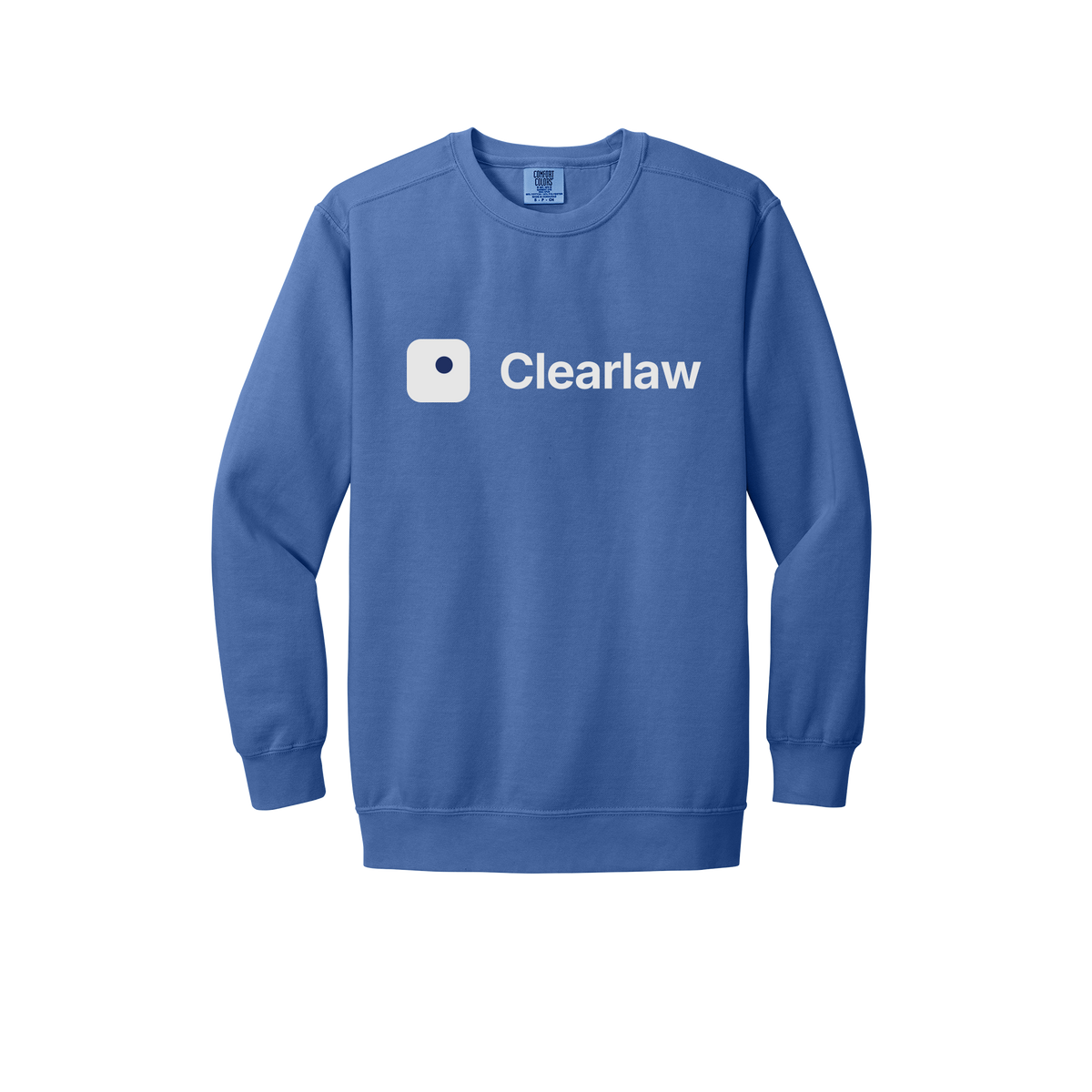 clearlaw-premium-comfort-crewneck-dtf-front-1566-floblue-flat-front
