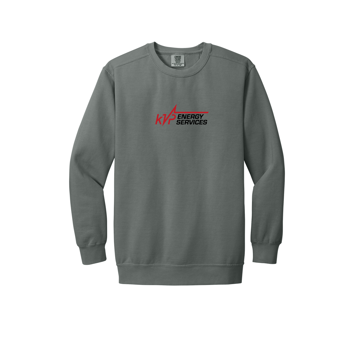 kvpenergy-premium-comfort-crewneck-dtf-front-1566-grey-flat-front