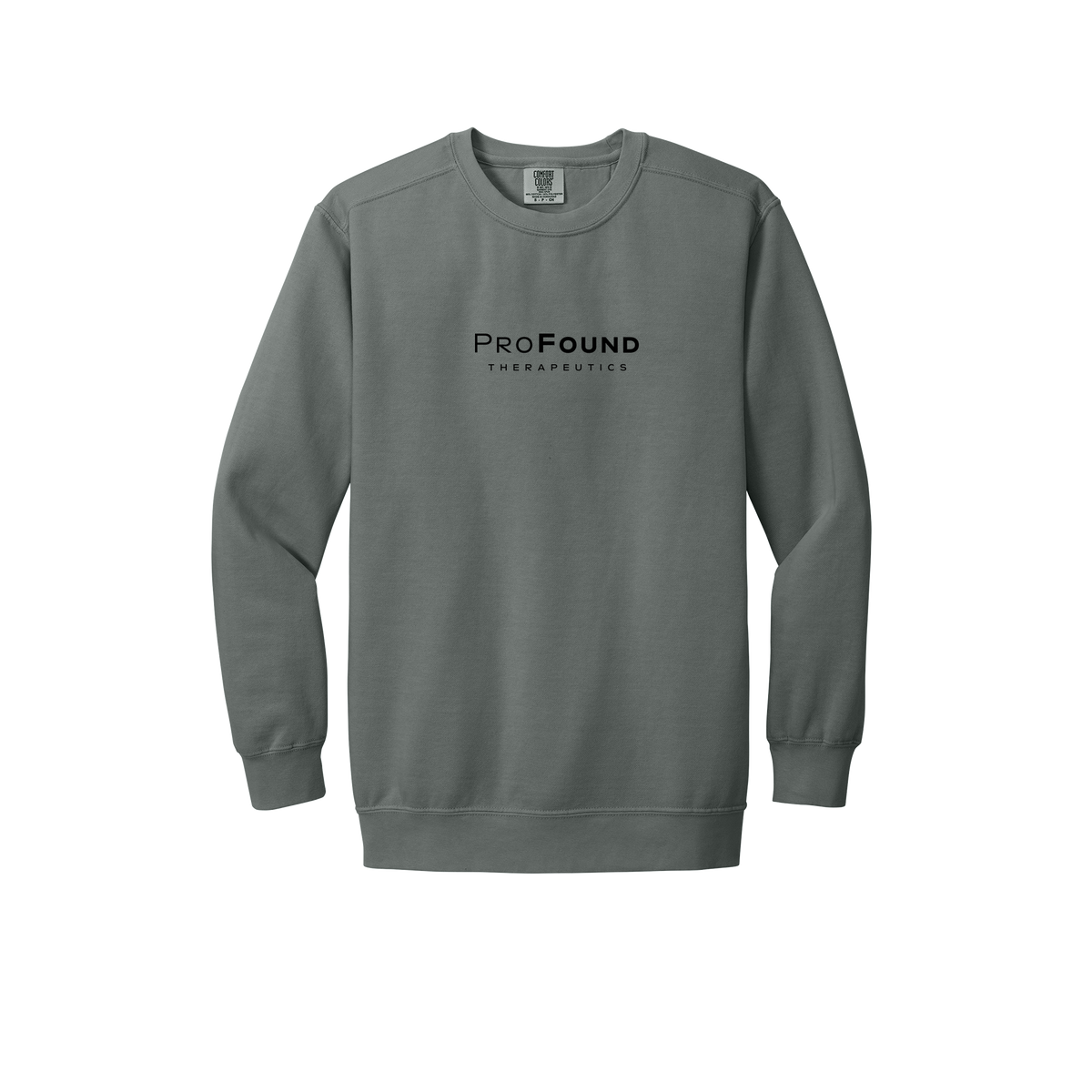 profoundtx-premium-comfort-crewneck-dtf-front-1566-grey-flat-front