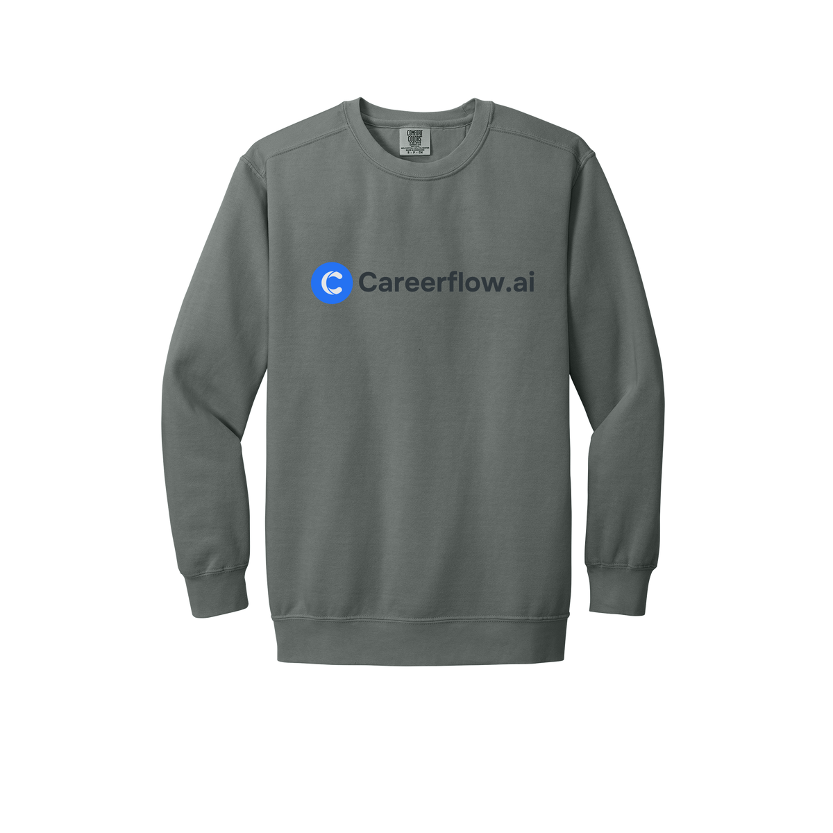 careerflow-premium-comfort-crewneck-dtf-front-1566-grey-flat-front