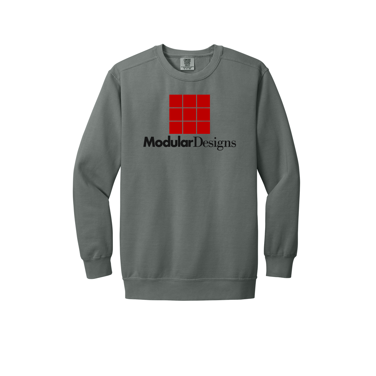 modulardesignsflooring-premium-comfort-crewneck-dtf-front-1566-grey-flat-front