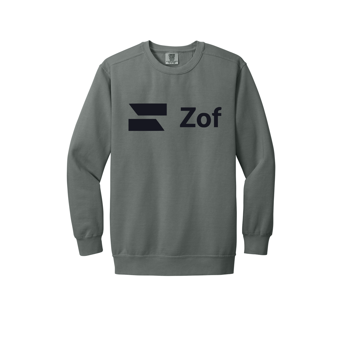 zof-premium-comfort-crewneck-dtf-front-1566-grey-flat-front