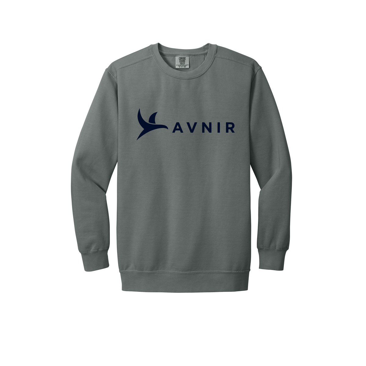avnir-premium-comfort-crewneck-dtf-front-1566-grey-flat-front