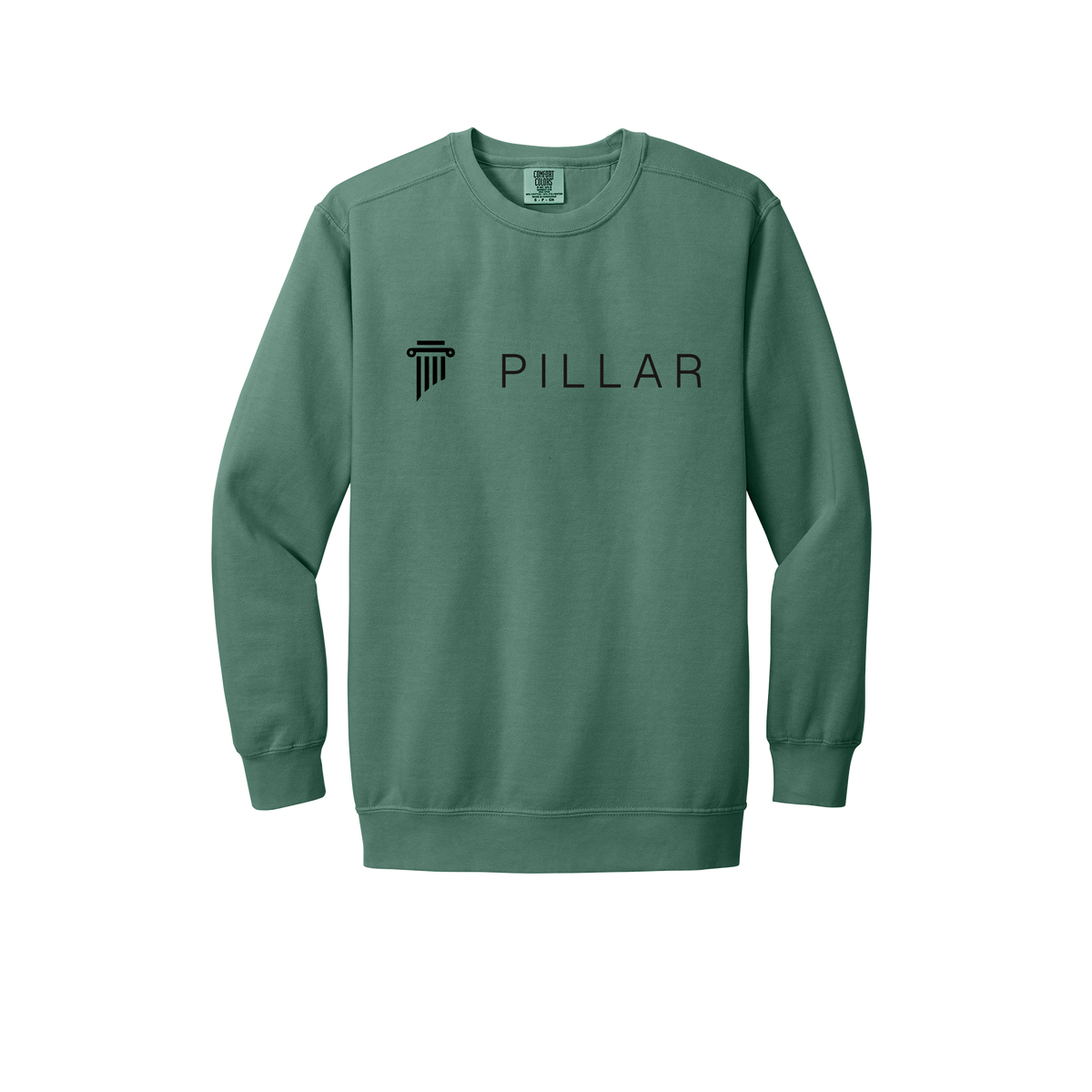 pillar-premium-comfort-crewneck-dtf-front-1566-lightgreen-flat-front
