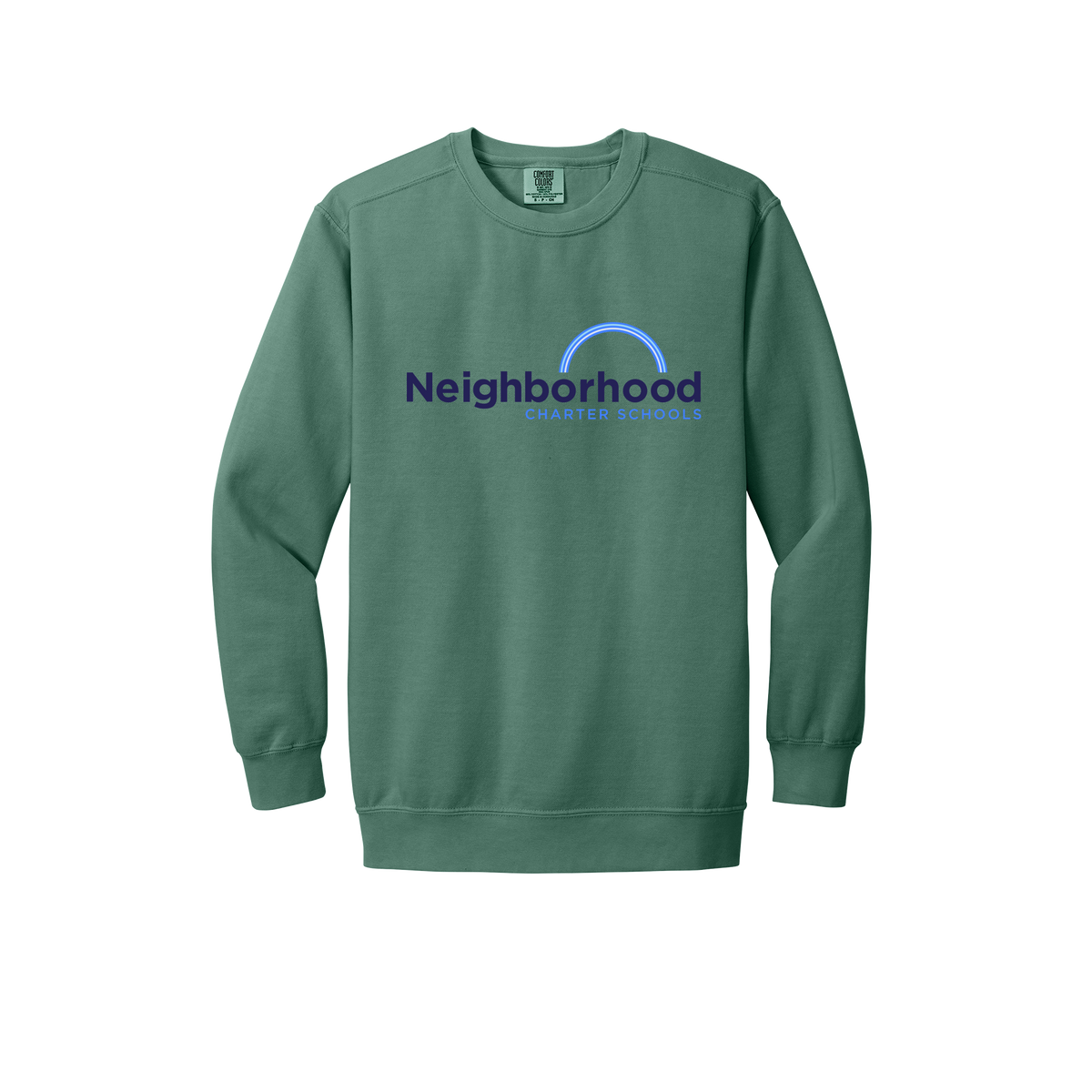 ncschools-premium-comfort-crewneck-dtf-front-1566-lightgreen-flat-front