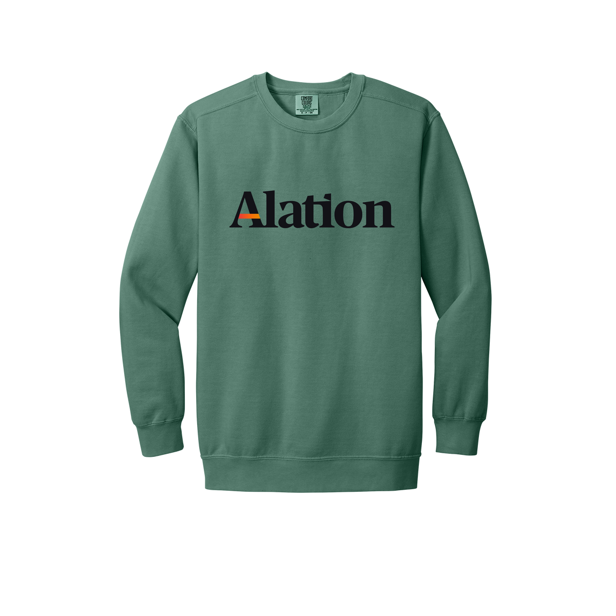 alation-premium-comfort-crewneck-dtf-front-1566-lightgreen-flat-front
