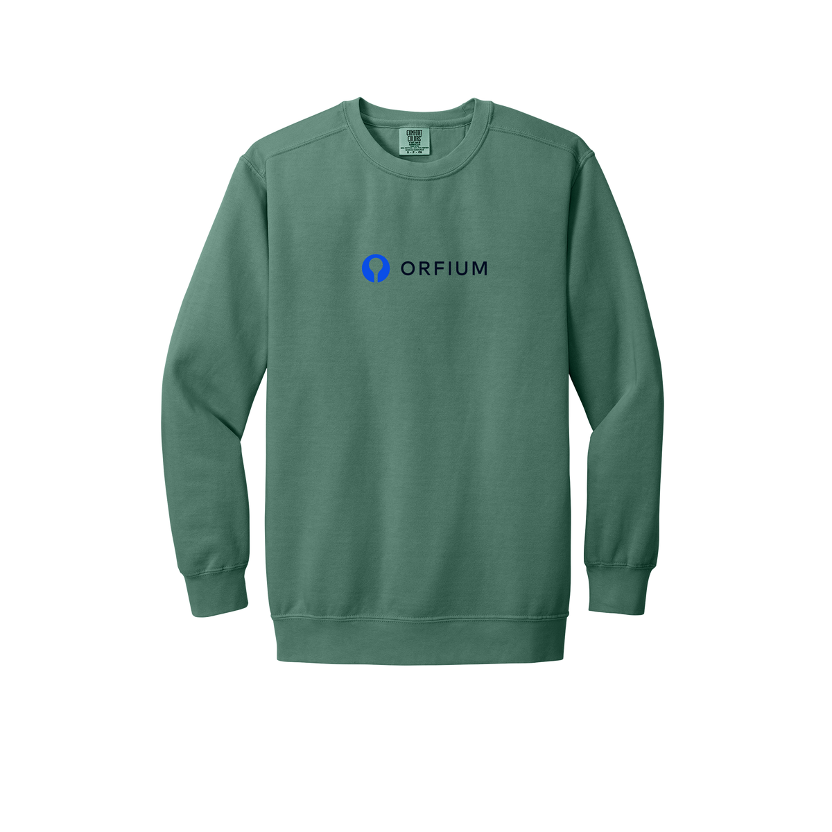 orfium-premium-comfort-crewneck-dtf-front-1566-lightgreen-flat-front