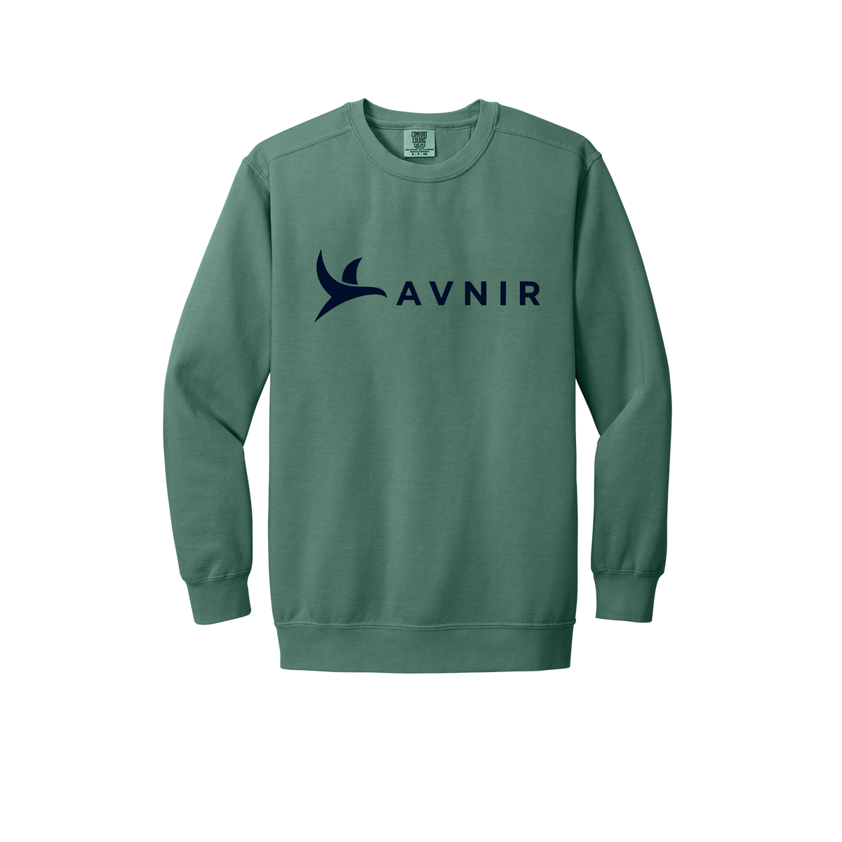 avnir-premium-comfort-crewneck-dtf-front-1566-lightgreen-flat-front
