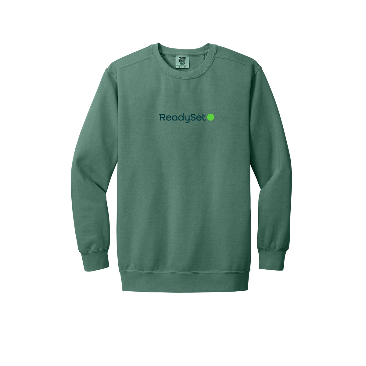 readysetsurgical-premium-clinic-comfort-crewneck-dtf-front-1566-lightgreen-flat-front