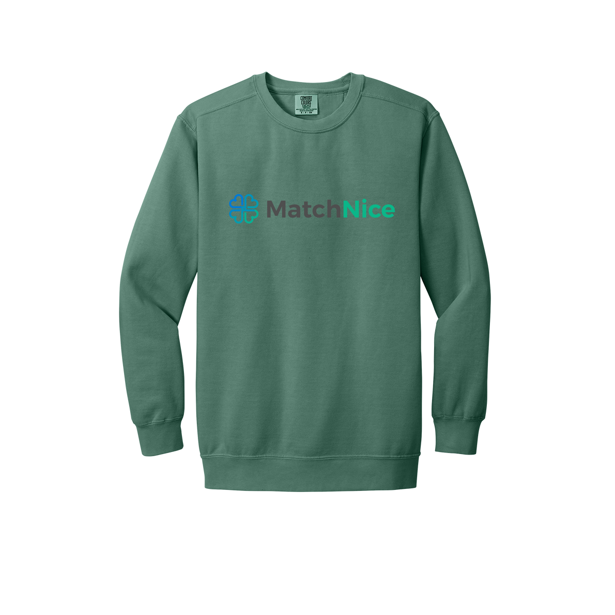 matchnice-premium-comfort-crewneck-dtf-front-1566-lightgreen-flat-front
