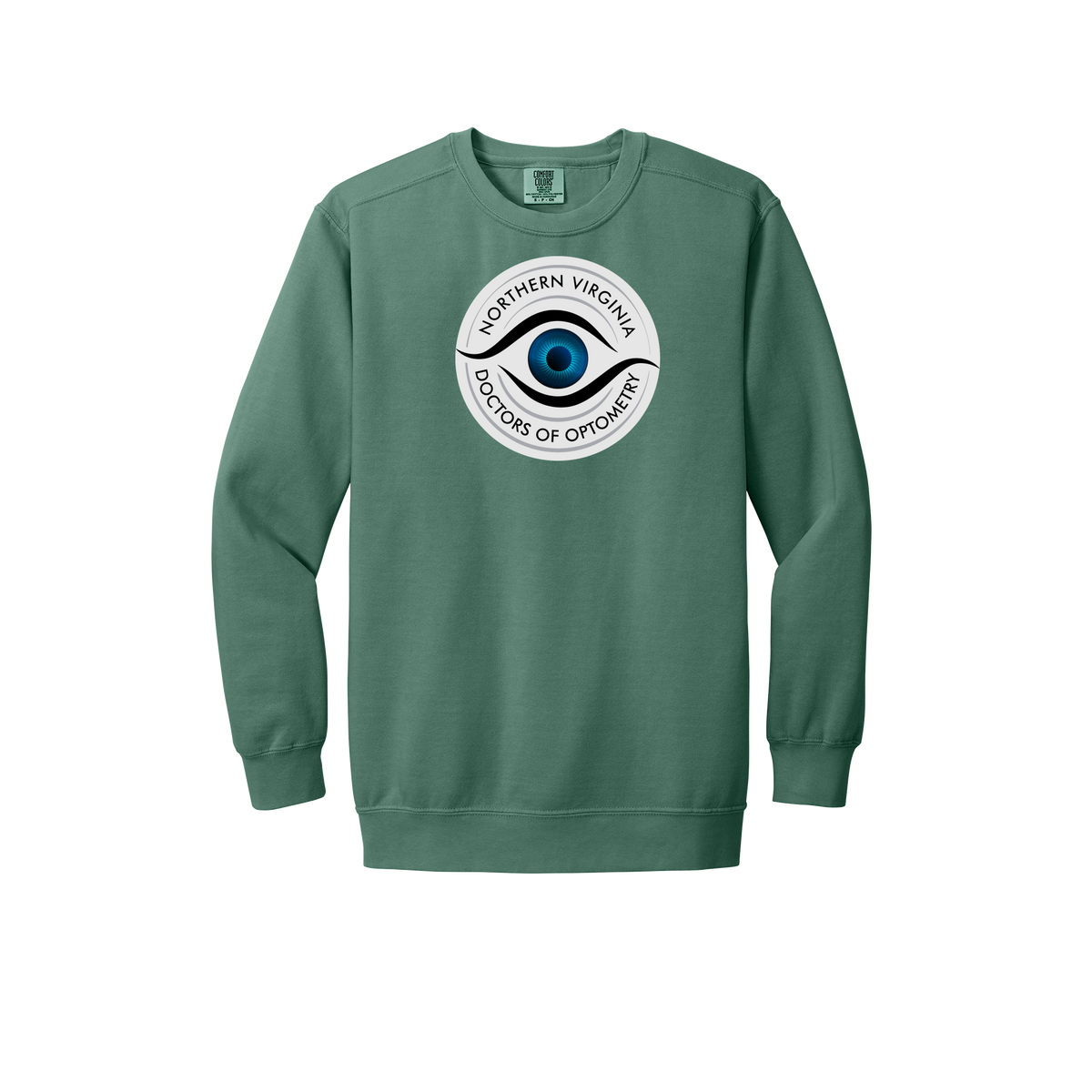 novaeyedocs-premium-clinic-comfort-crewneck-dtf-front-1566-lightgreen-flat-front
