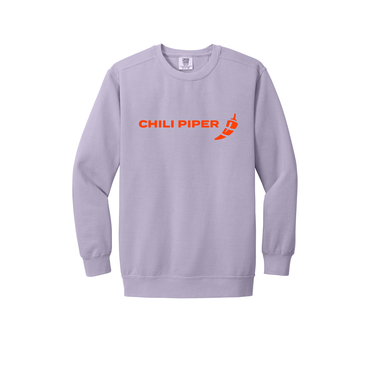chilipiper-premium-comfort-crewneck-dtf-front-1566-orchid-flat-front