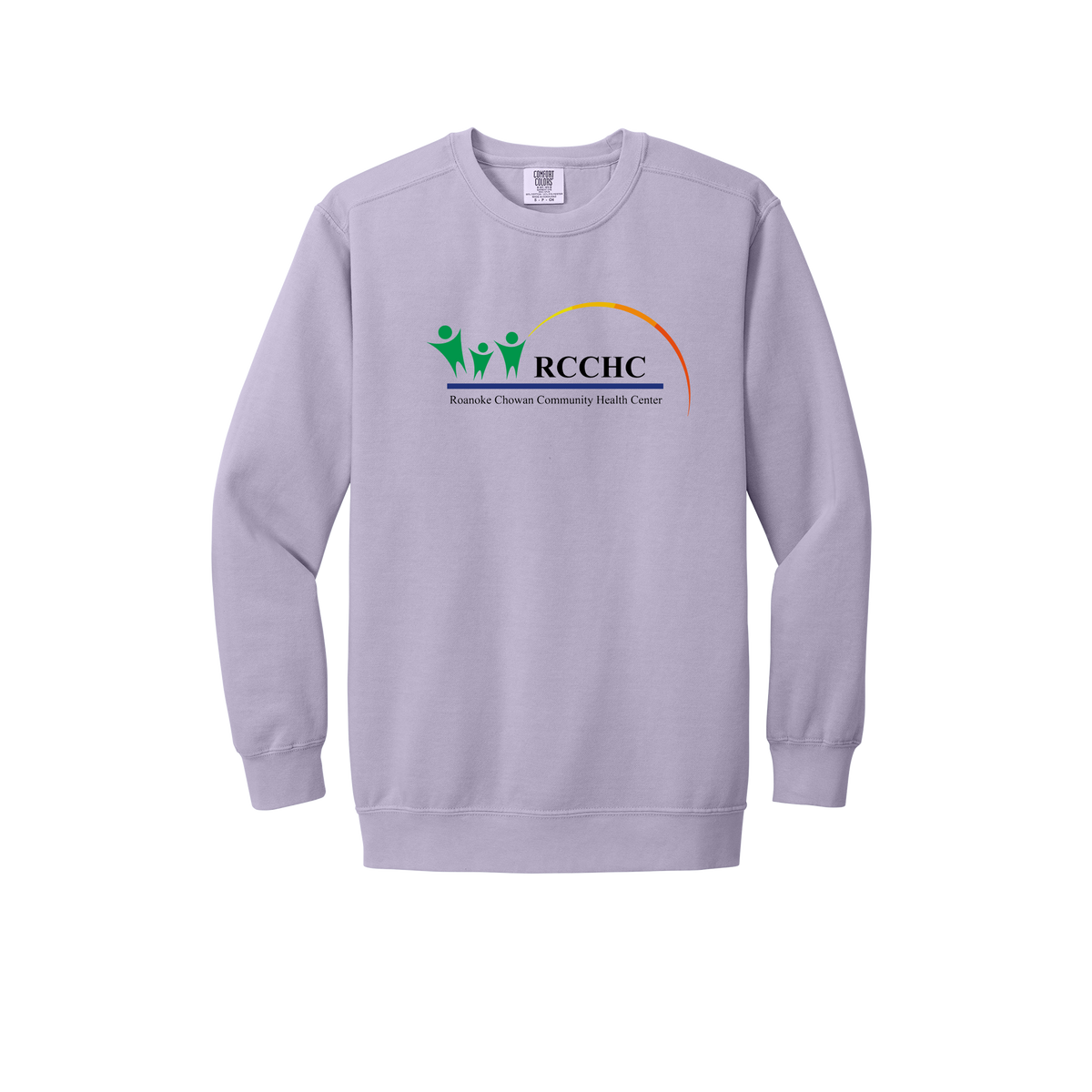 rcchc-premium-clinic-comfort-crewneck-dtf-front-1566-orchid-flat-front
