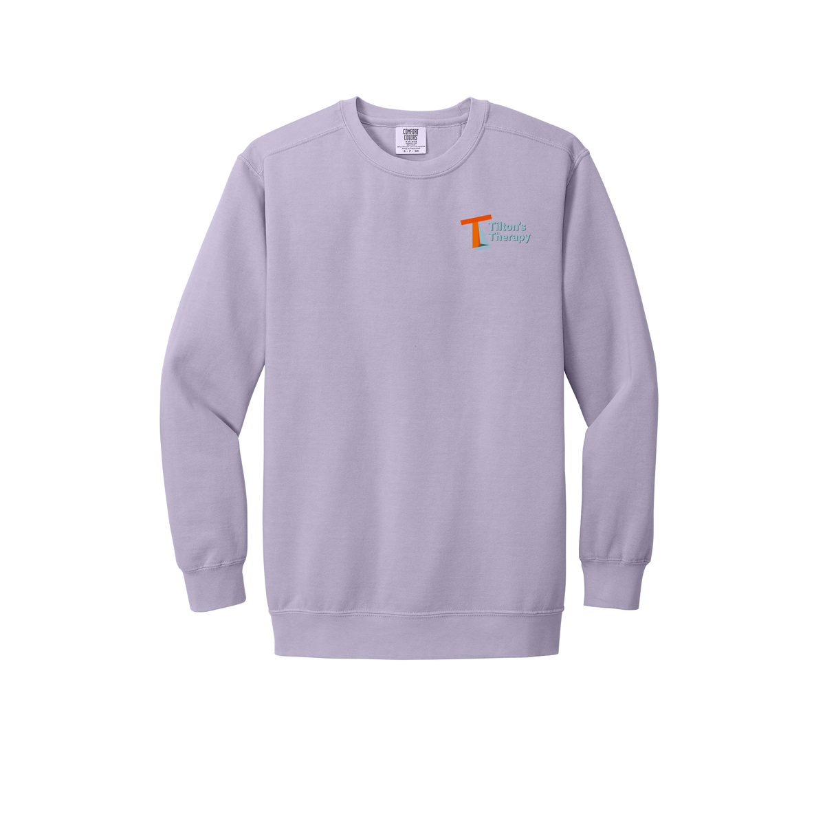 tiltonstherapy-premium-comfort-crewneck-dtf-leftchest-1566-orchid-flat-front
