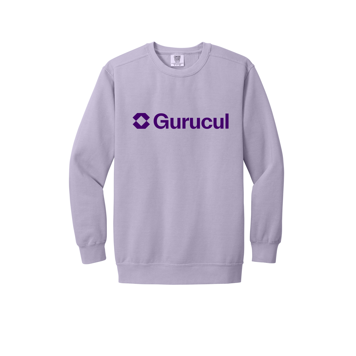 gurucul-premium-comfort-crewneck-dtf-front-1566-orchid-flat-front