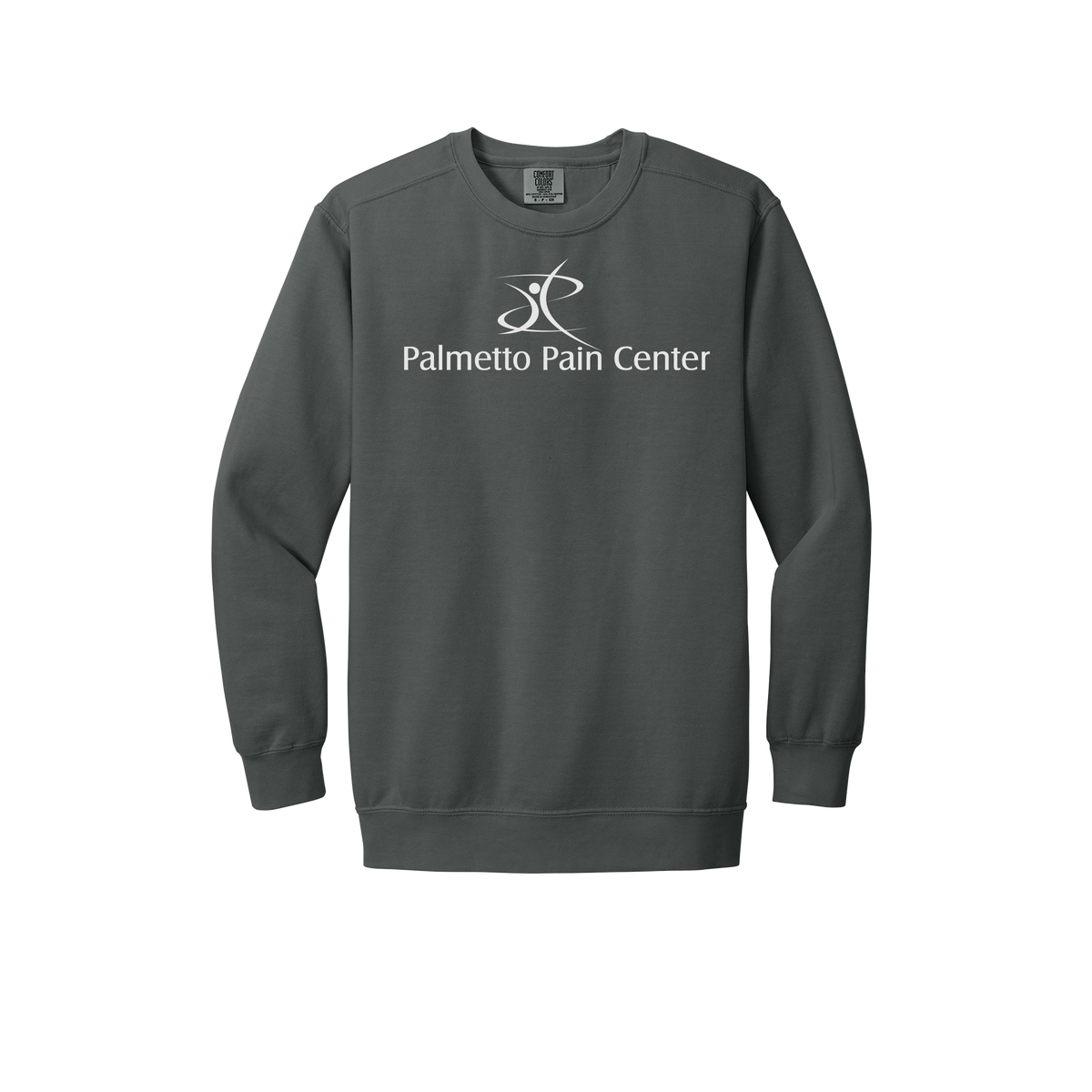 palmetto-pain-center-premium-clinic-comfort-crewneck-dtf-front-1566-pepper-flat-front