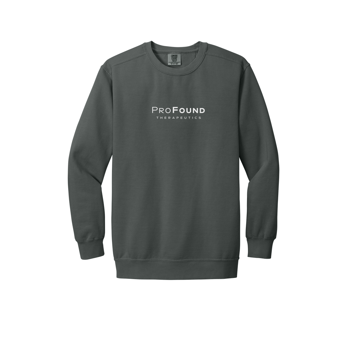profoundtx-premium-comfort-crewneck-dtf-front-1566-pepper-flat-front